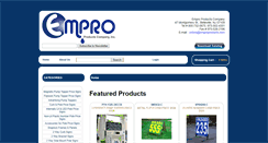 Desktop Screenshot of emproproducts.com
