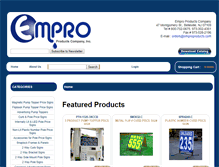 Tablet Screenshot of emproproducts.com